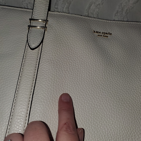Kate Spade Cream Leather Tote - Picture 3 of 8